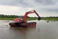 Corpamag remueve sedimentos en el río Aracataca para recuperar la Ciénaga Grande