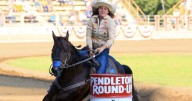 Barrel racer Tayla Moeykens wins Pendleton Round