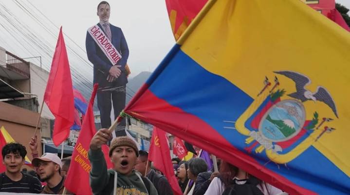 Indígenas de Ecuador se declaran en resistencia contra el gobierno de Daniel Noboa