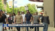 Zach Bryan takes to the stage at Notre Dame Stadium  