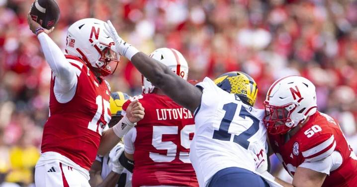 Nebraska’s Hail Mary thrill fades as No. 21 Michigan runs away with 30