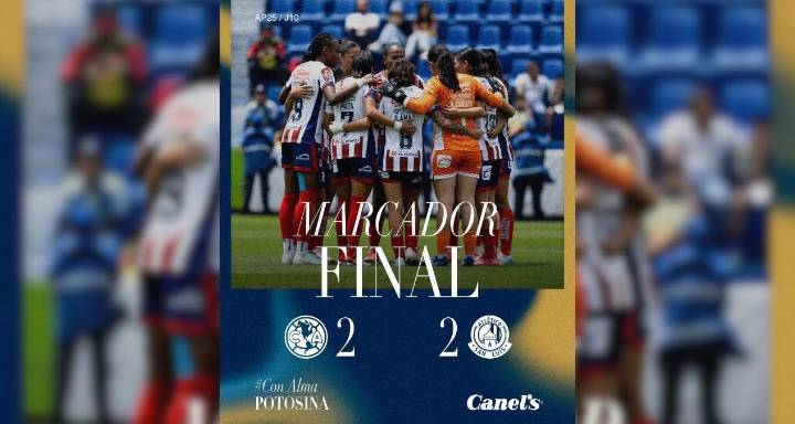 Atlético de San Luis sorprende y amarga la tarde al América Femenil