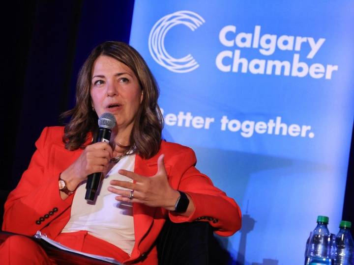 Danielle Smith talks economic growth, youth employment and Carney