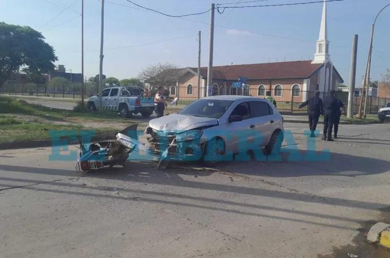 Conmoción en Las Termas: una joven motociclista falleció al chocar contra un auto