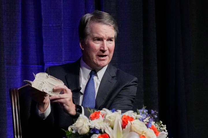 Kavanaugh says no one has too much power in US system. Critics see Supreme Court bowing to Trump