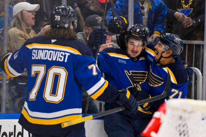 West Notes: Blues Forwards, Kraken Injuries, Dickinson