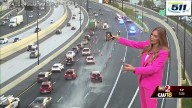Objects fly off truck on I-4 near downtown Orlando