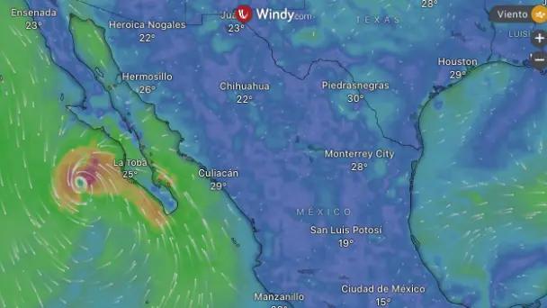 Huracán Lorena impacta costas de Baja California Sur