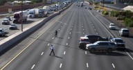 I-40 westbound at Carlisle closed after person fatally struck by driver