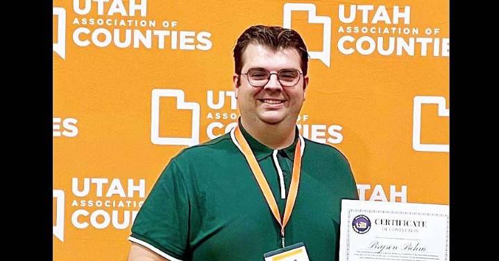 County Clerk Bryson Behm awarded VOTE Certification by Olene Walker Institute at Weber State