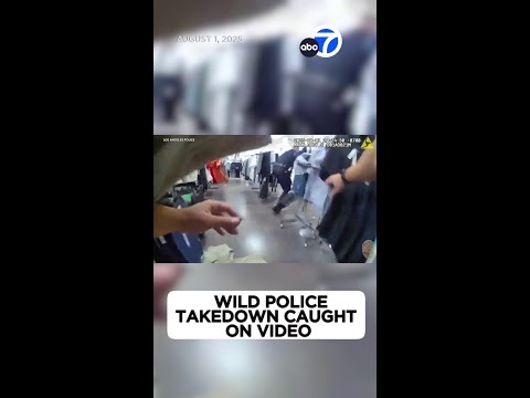Wild police takedown caught on video