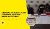 En Ciudad Bolívar: cayeron con droga, munición y hasta billete sucio