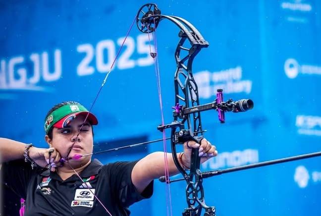 Andrea Becerra hace historia al ganar medalla de oro individual en el Mundial de Tiro con Arco Gwangju 2025