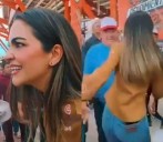 Corre Andrea cuando le preguntan sobre La Barredora
