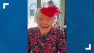 Police help woman celebrate 101st birthday