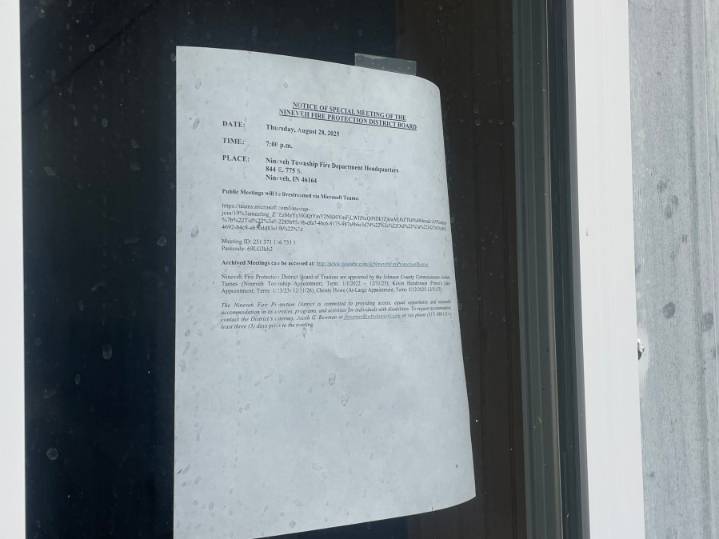 Nineveh residents concerned about property tax increase amidst new fire station plans