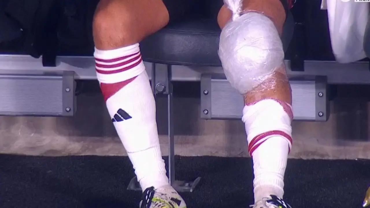 Juan Fernando Quintero salió con hielo en la rodilla y alerta a la Selección Colombia