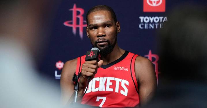 Durant excited to be playing in Texas again after blockbuster summer trade to Houston Rockets