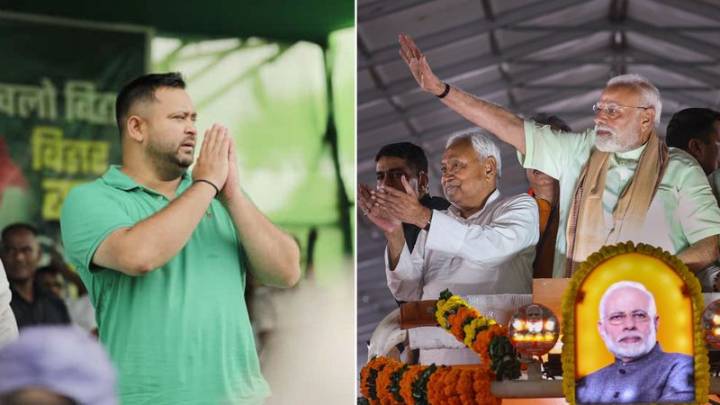 BJP claims abuses hurled again at PM Modi's mother during Tejashwi's rally; RJD denies