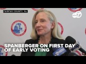 LIVE: Spanberger speaks on first day of early voting in Virginia