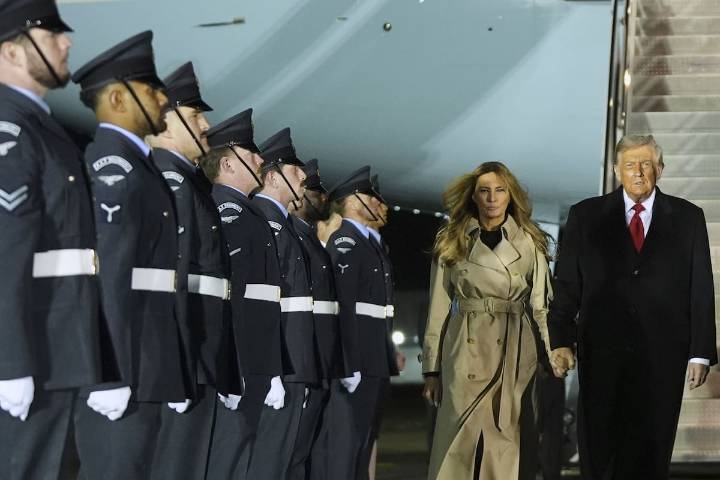 Donald Trump viajó a Gran Bretaña para su segunda visita de Estado, un caso inédito en la relación bilateral
