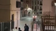 Un toro embolado huye al romper el vallado en un pueblo de Castellón
