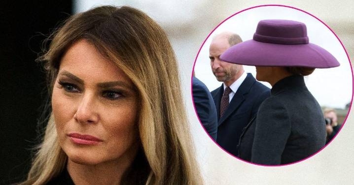 Melania Trump Mocked For Wearing Large Hat During Royal Family Meeting