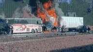 Truck driver in fiery I-70 bus crash that killed 6 was not paying attention, NTSB report says