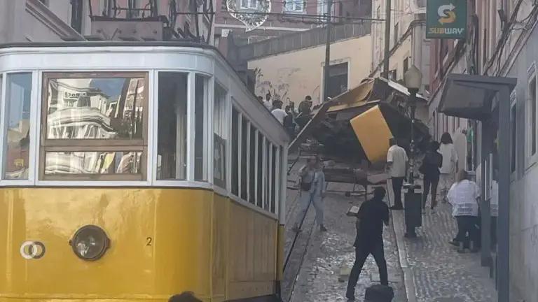 Descarrilamiento de un funicular en Lisboa deja al menos 15 muertos y 18 heridos