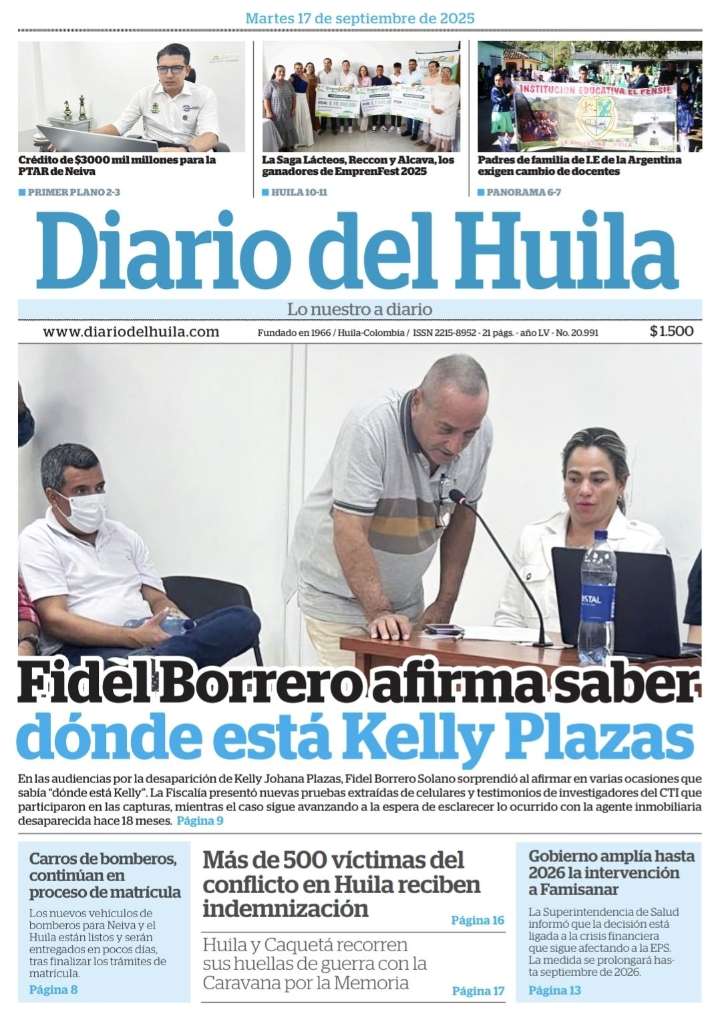Diario del Huila 17 de septiembre de 2024
