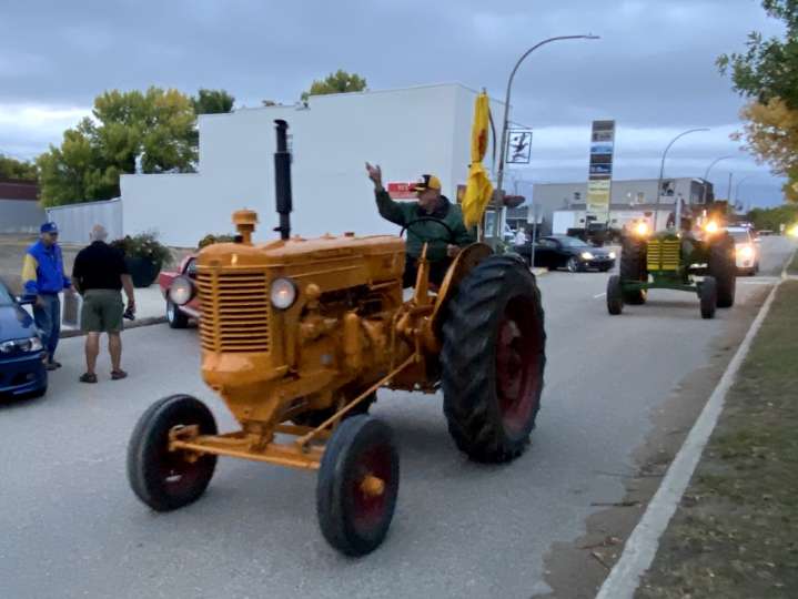 Tractors take their turn at being centre of attention at Killarney Cruise Night