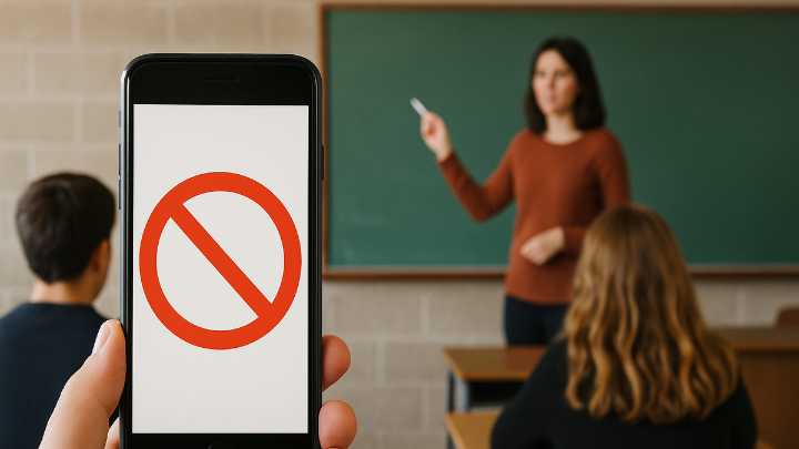 Prohibir el celular en las aulas equivaldría a cinco días extras de clase al año