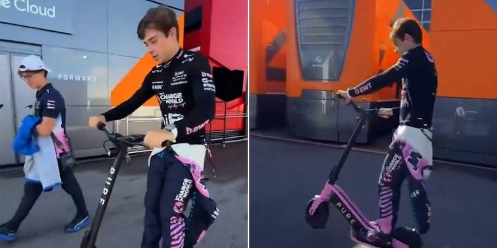 El truco de Colapinto a bordo de un monopatín que fue furor entre los fanáticos: “Crack”