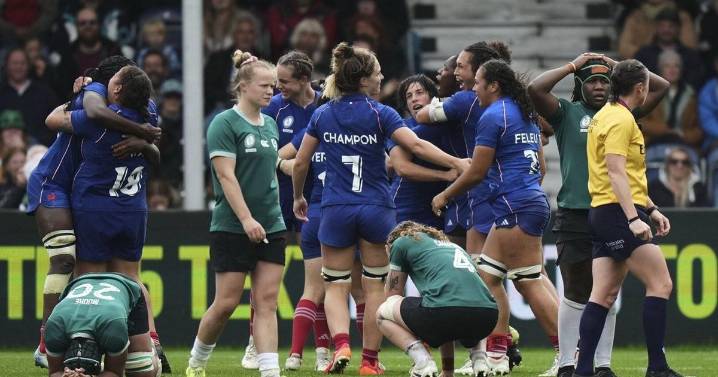 France scrapes past Ireland to reach Women's Rugby World Cup semifinals