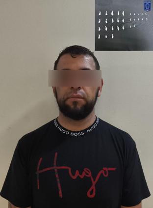 Caminaba con 30 dosis de cocaína en el Centro, lo arrestan