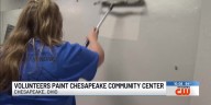 Volunteers paint Chesapeake Community Center