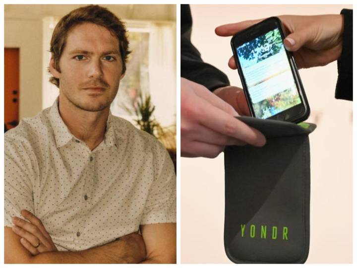 Yondr's CEO, who makes cellphone pouches for schools and concerts, uses only a flip phone
