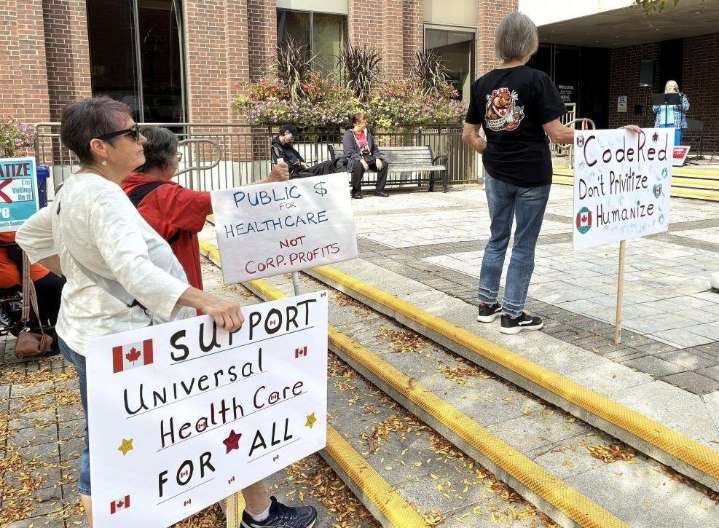 Owen Sound rally held to keep focus on health