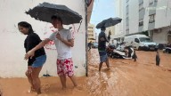 Ibiza vive unas intensas lluvias que provocan cinco heridos en la isla