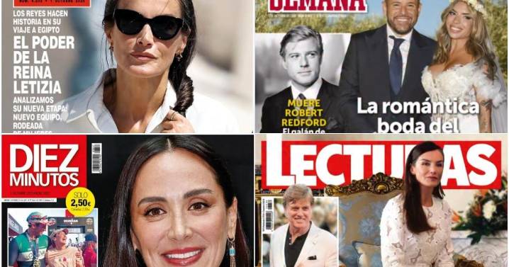 Estas son las portadas de las revistas de la prensa rosa de hoy: la reina Letizia, Tamara Falcó y Pablo López, protagonistas