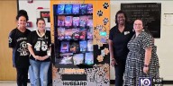 Students and staff excited as book vending machine installed at Hubbard Elementary School