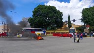 Normalistas de Teteles rechazan matrícula foránea y se manifiestan en Puebla