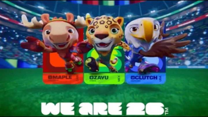 Mascotas del Mundial 2026: Maple, Zayu y Clutch representan a Canadá, México y Estados Unidos
