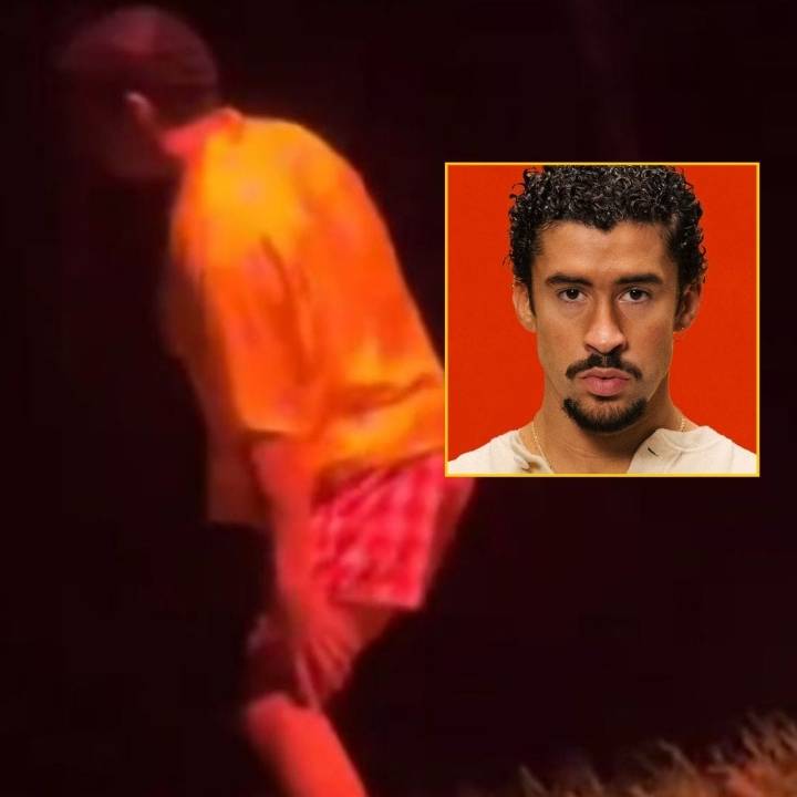 BAD BUNNY SE LASTIMA EN PLENO SHOW Y DEJA A SUS FANS CON EL JESÚS EN LA BOCA