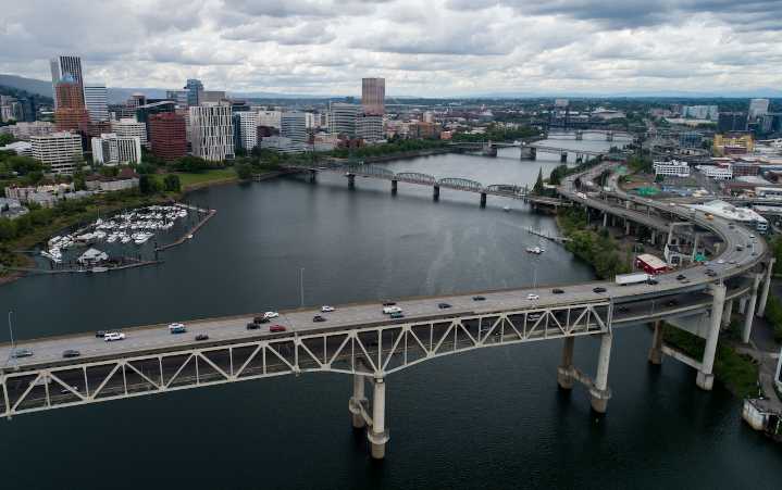 Downtown Portland bridge sidewalk closure will impact pedestrians, cyclists, create traffic delays