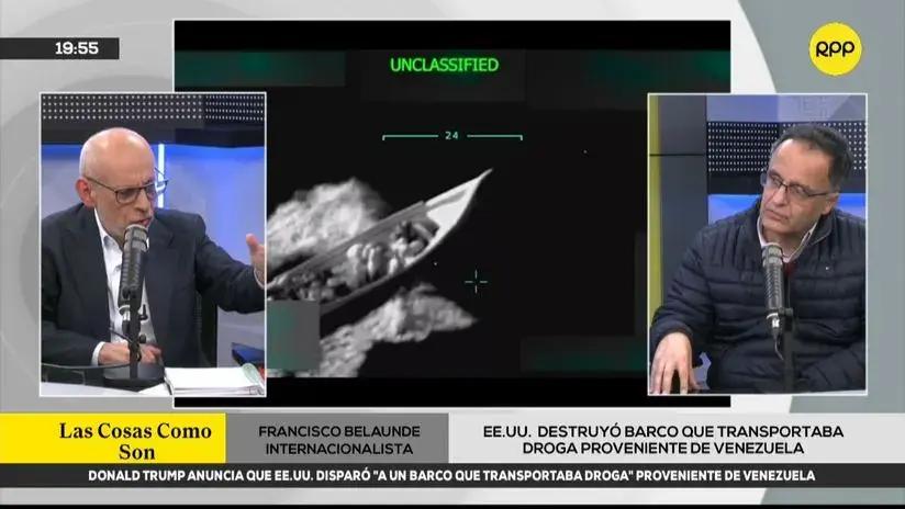 Francisco Belaunde dice que declarar a los "grupos narcos como terroristas" abre la puerta a que EE.UU. "ataque a Maduro y su gente"