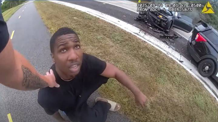 Bodycam video shows driver ramming Illinois officer's car: 'I was bored'