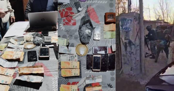 Allanamientos en Cipolletti: secuestraron cocaína, dinero y celulares en dos viviendas