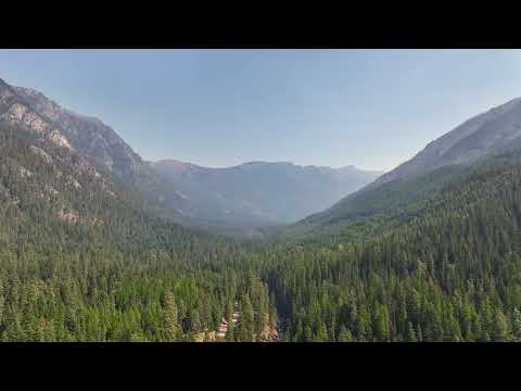 DRONE VIEW: Rugged terrain where human remains believed to be Travis Decker were found