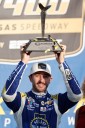 Elliott steals Kansas Speedway race in wild overtime finish, secures spot in 3rd round of playoffs